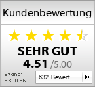 Trusted Shops Kundenbewertung von Herbano